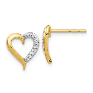14k Gold Diamond Post Earrings