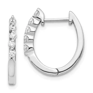 14k White Gold Diamond Earrings