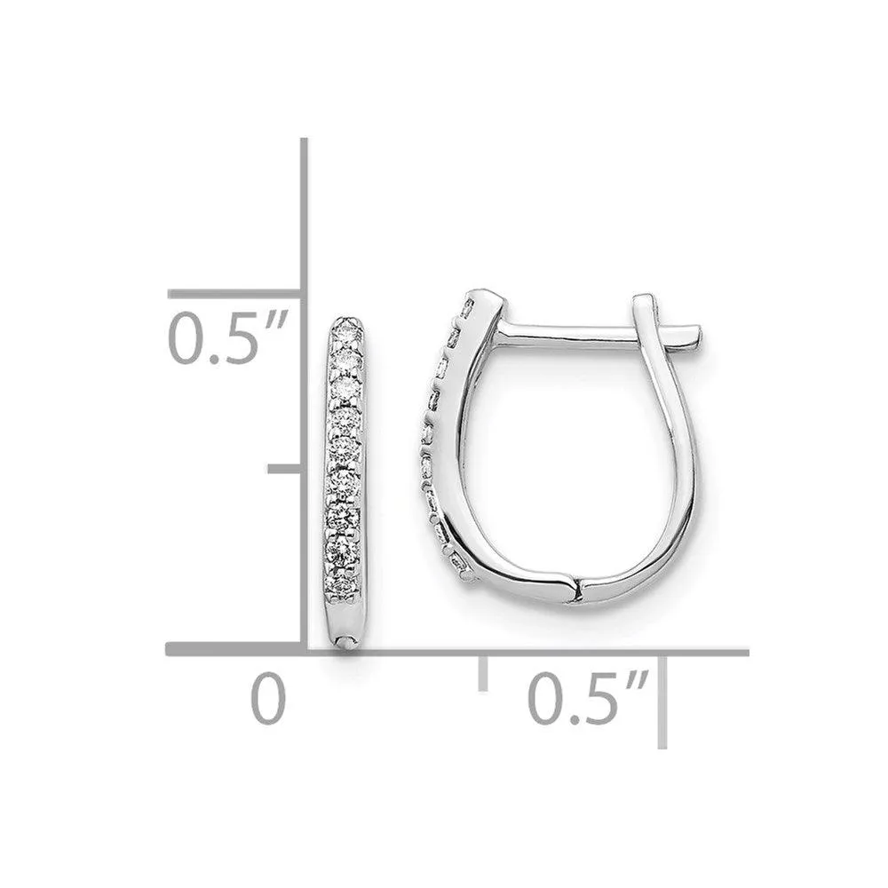 14k White Gold Diamond Earrings