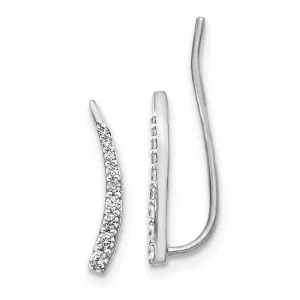14k White Gold Diamond Earrings