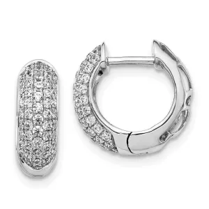 14k White Gold Diamond Earrings