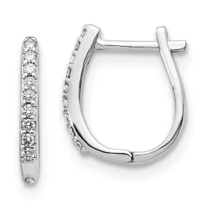 14k White Gold Diamond Earrings