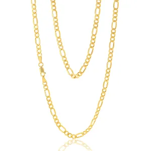 9ct Silverfilled Figaro 100gauge 55cm Chain