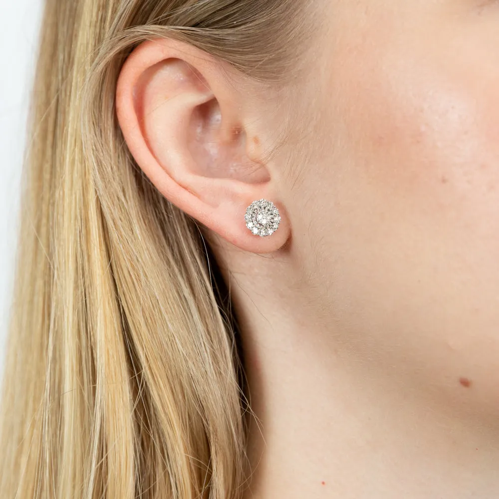9ct Yellow Gold 1/2 Carat Diamond Stud Earrings