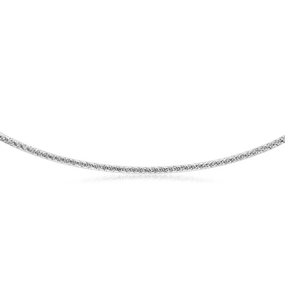 9ct Yellow Gold & White Gold Silver Filled Omega Reversible Chain