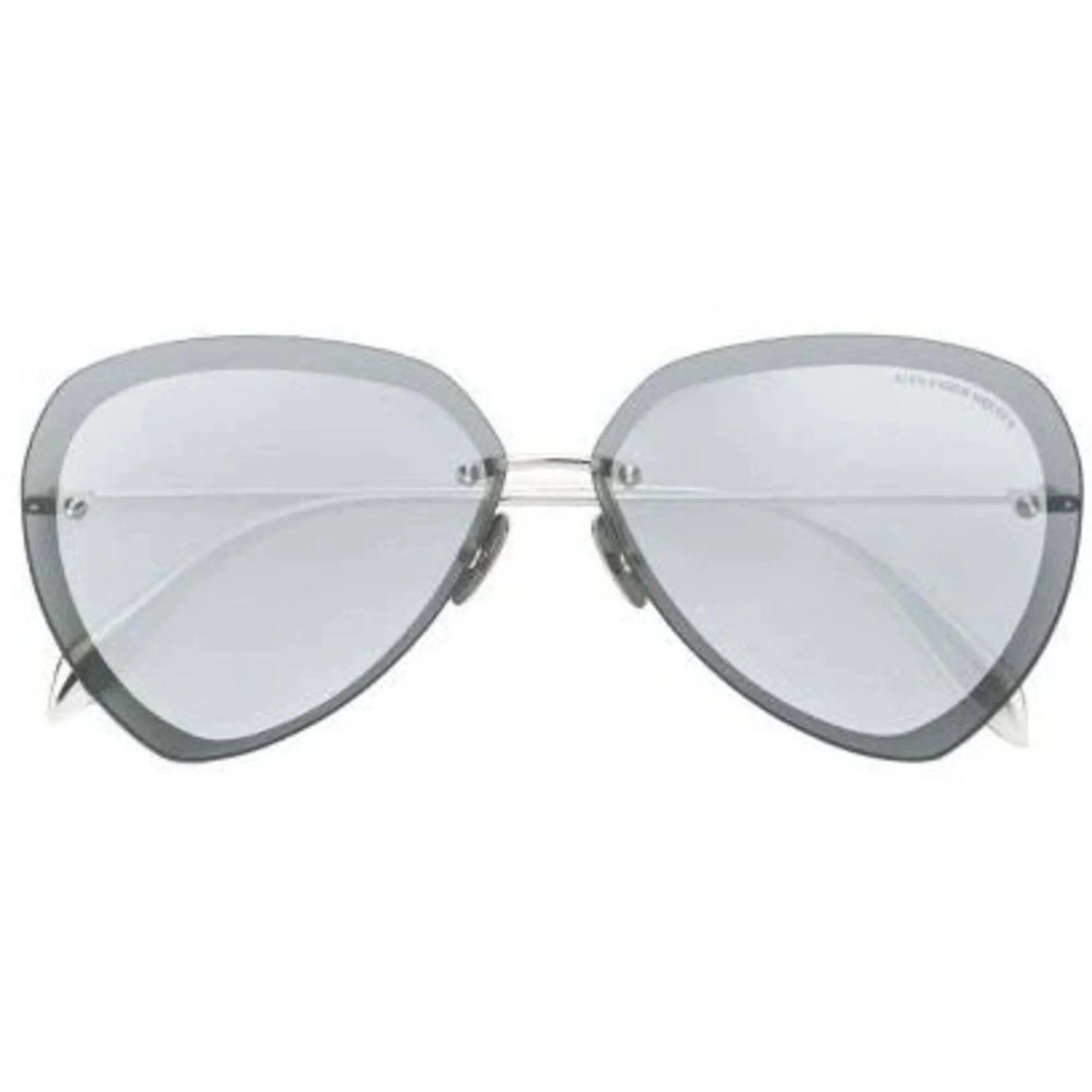 Alexander Mcqueen Unisex Sunglasses - Shiny Silver | ALEXANDER MCQUEEN AM0120SA 002