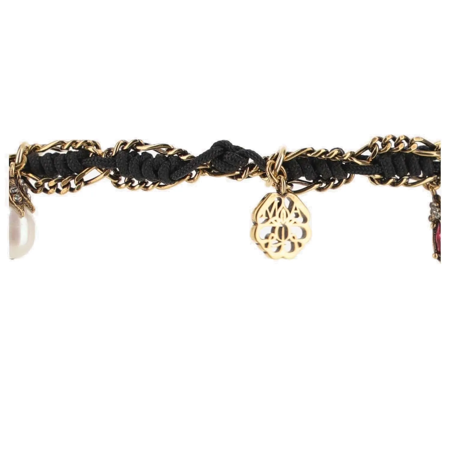 Alexander McQueen Woven Charm Bracelet