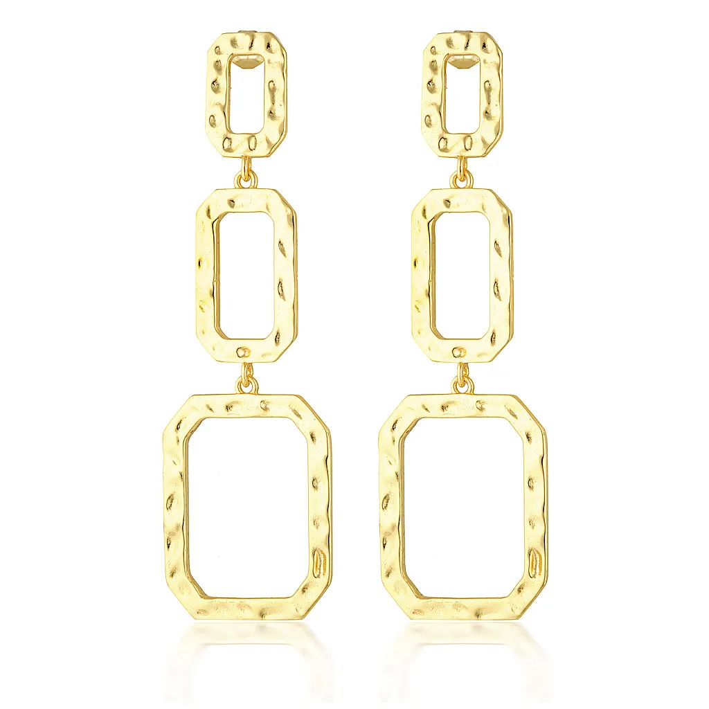 Allegra Drop Earrings Gold