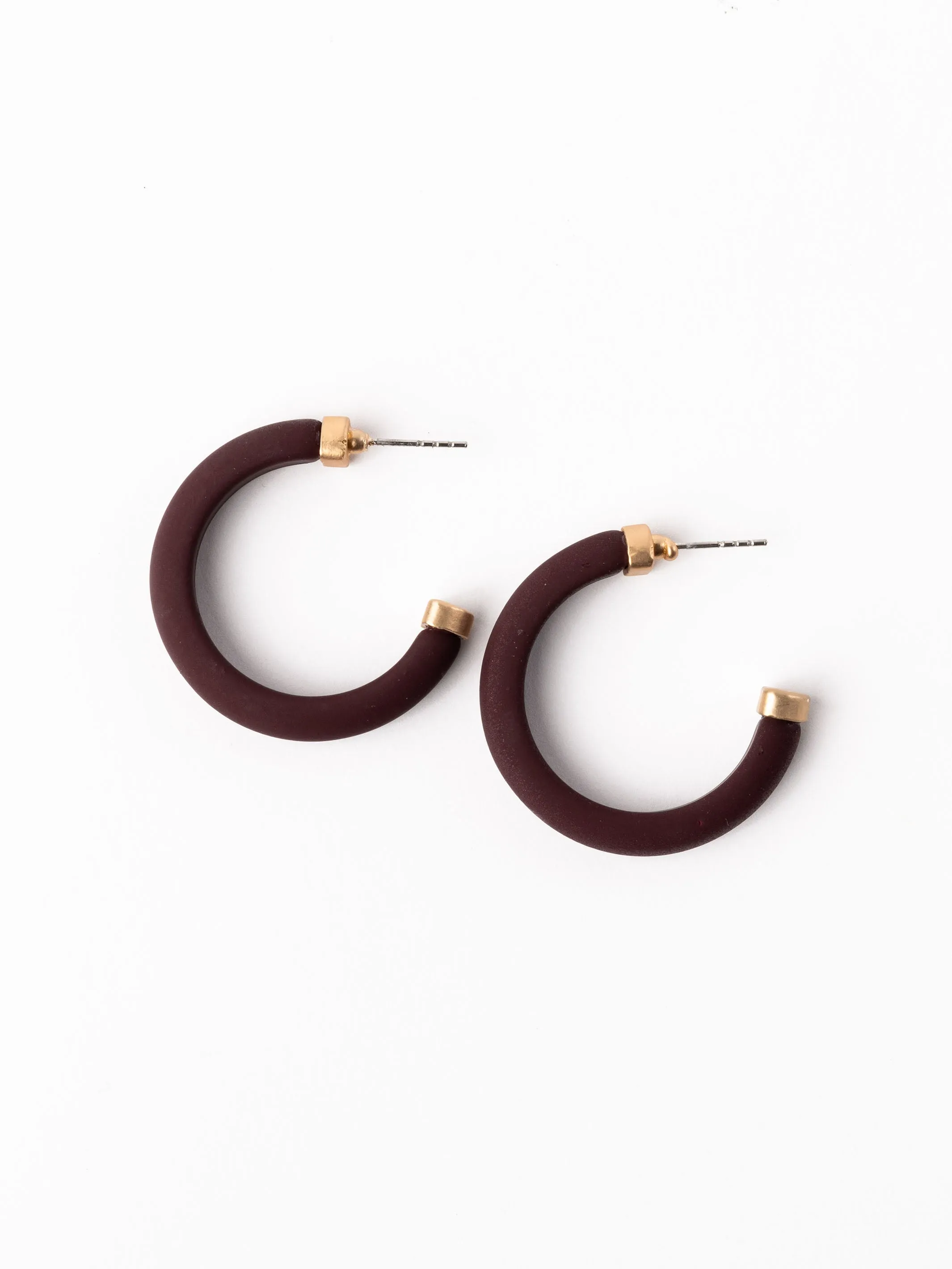 Amanda Earrings | Maroon
