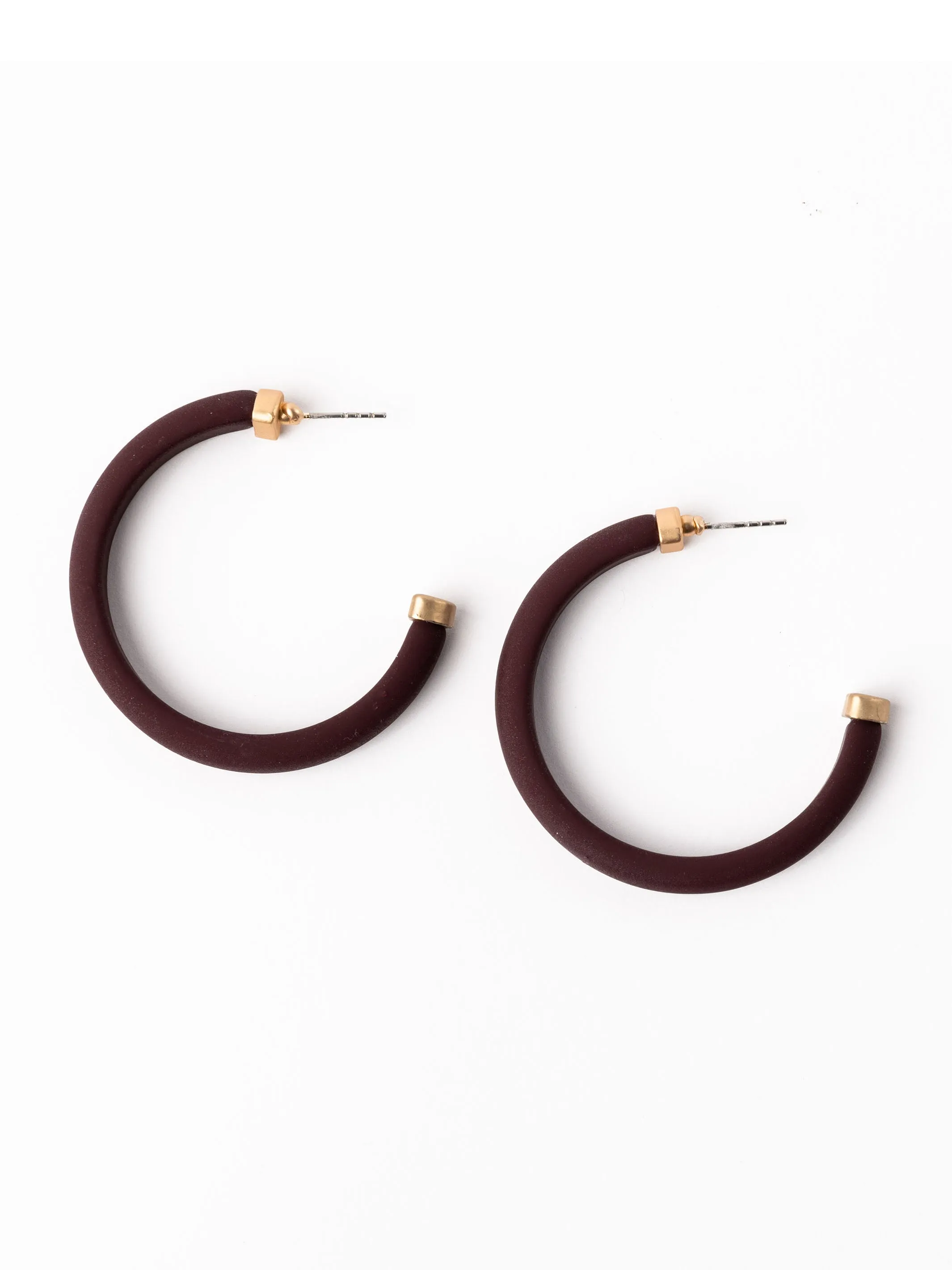 Amanda Earrings | Maroon