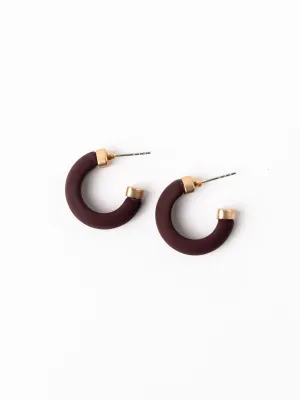 Amanda Earrings | Maroon
