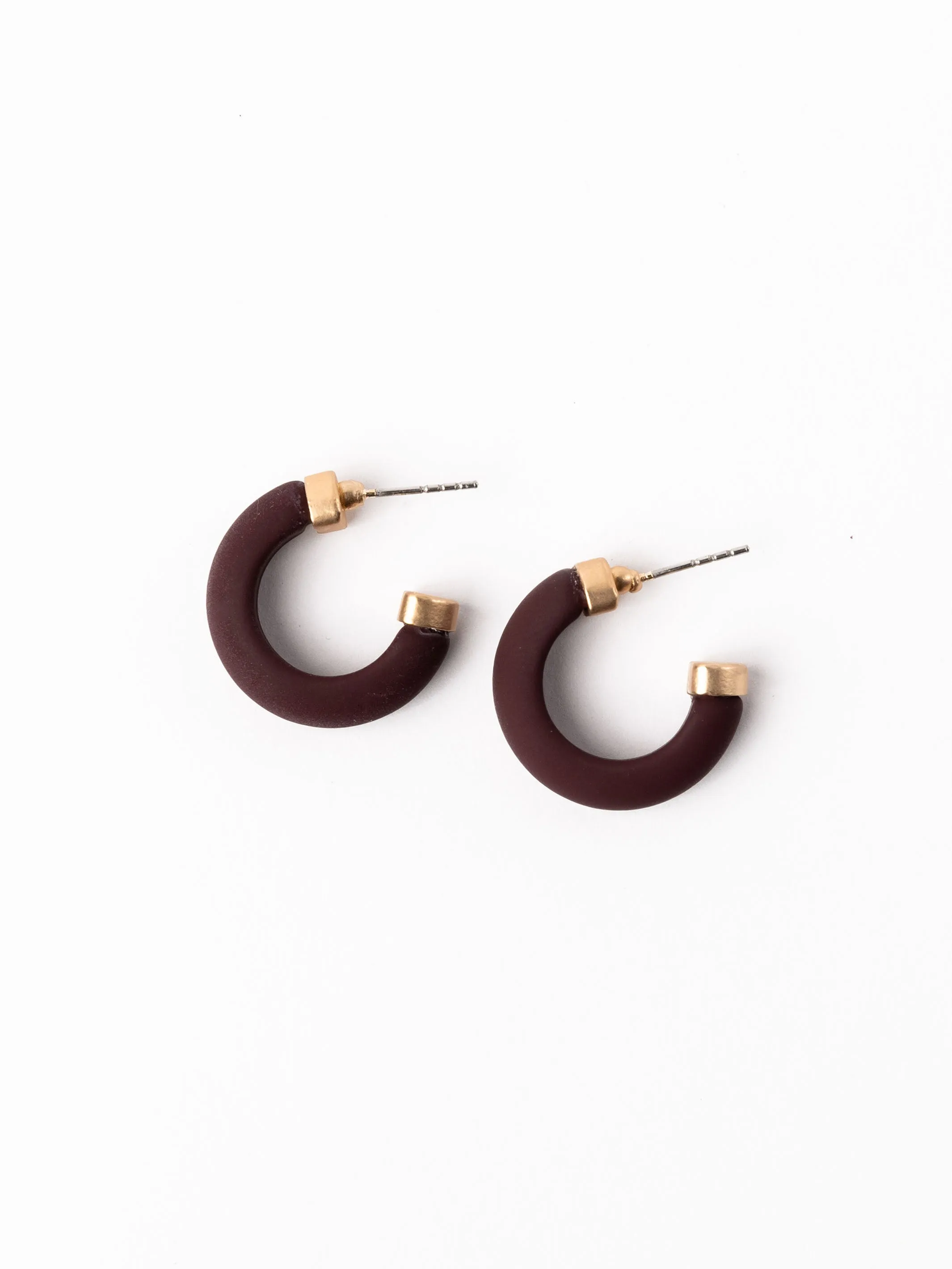 Amanda Earrings | Maroon