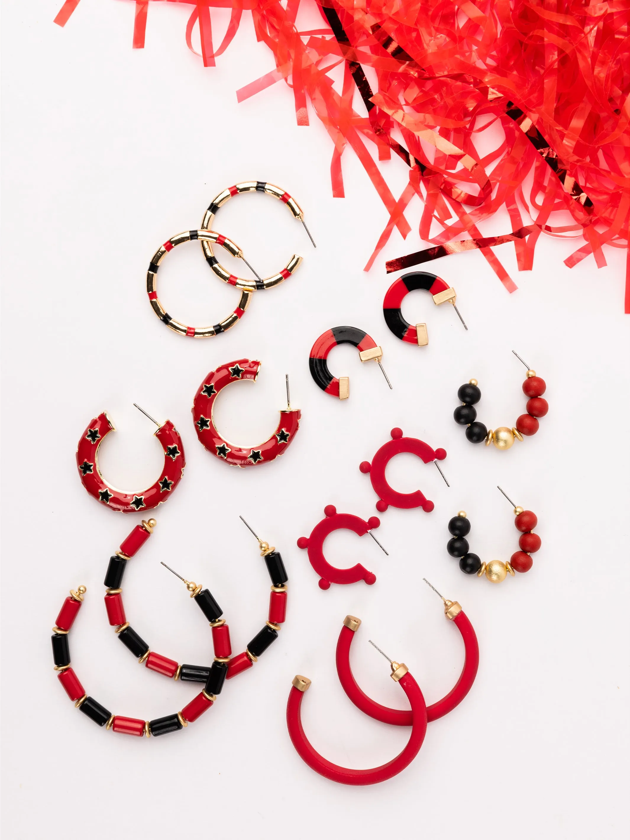 Amanda Earrings | Red