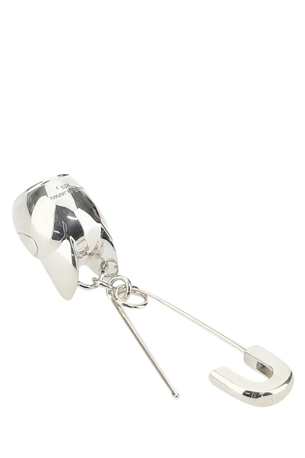 Ambush Cat-Helmet Charm Safety Pin Single Earring