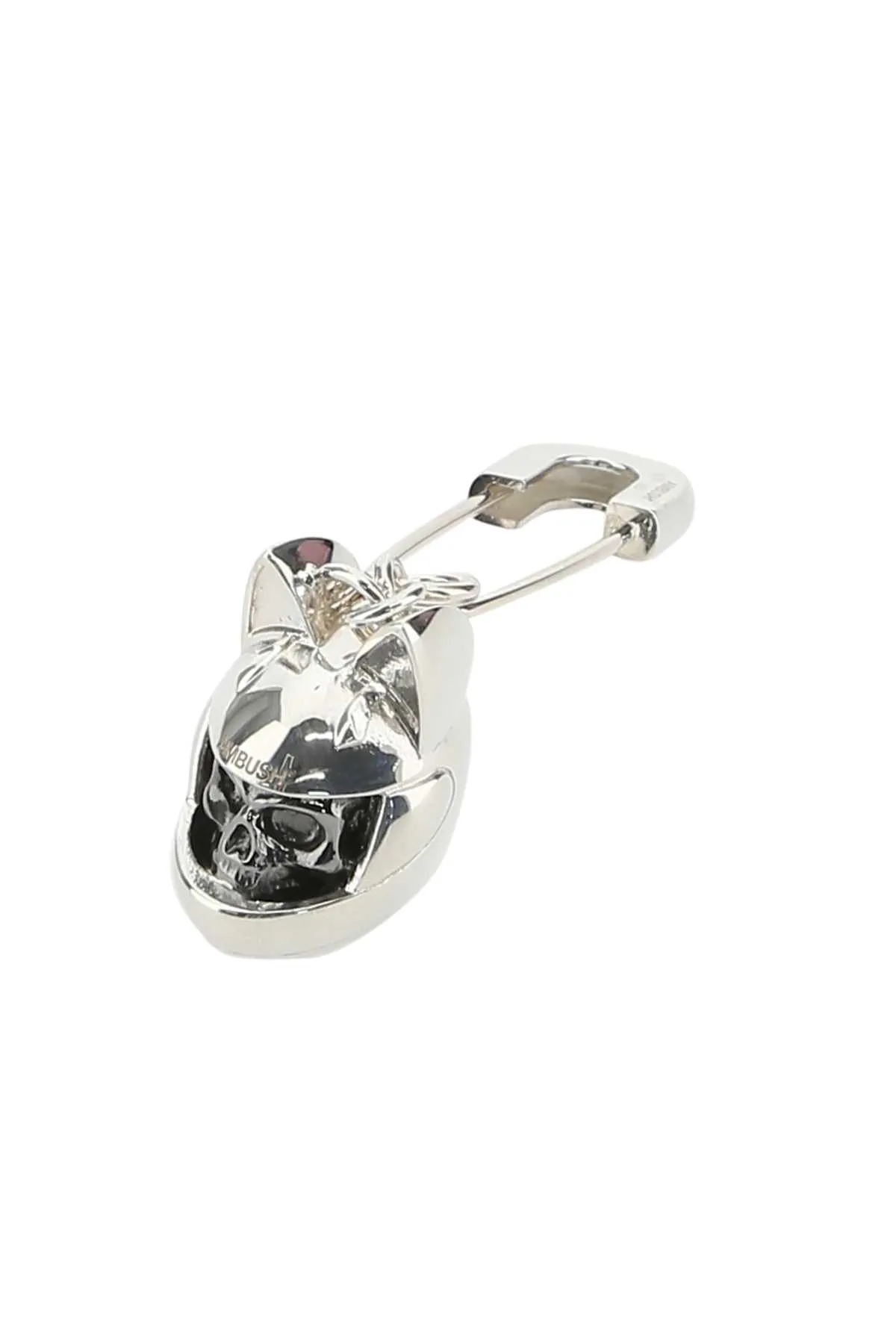 Ambush Cat-Helmet Charm Safety Pin Single Earring