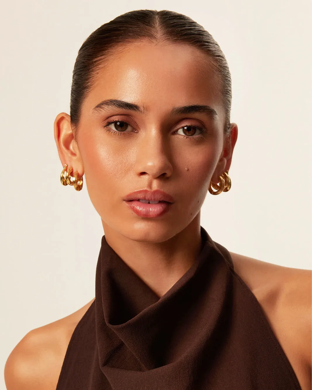 ANITA 3 PACK EARRINGS - GOLD PLATED 18K