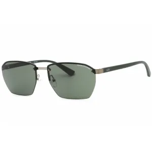 Armani Exchange Men's Sunglasses - Matte Gunmetal/Matte Green Frame | 0AX2048S 600371