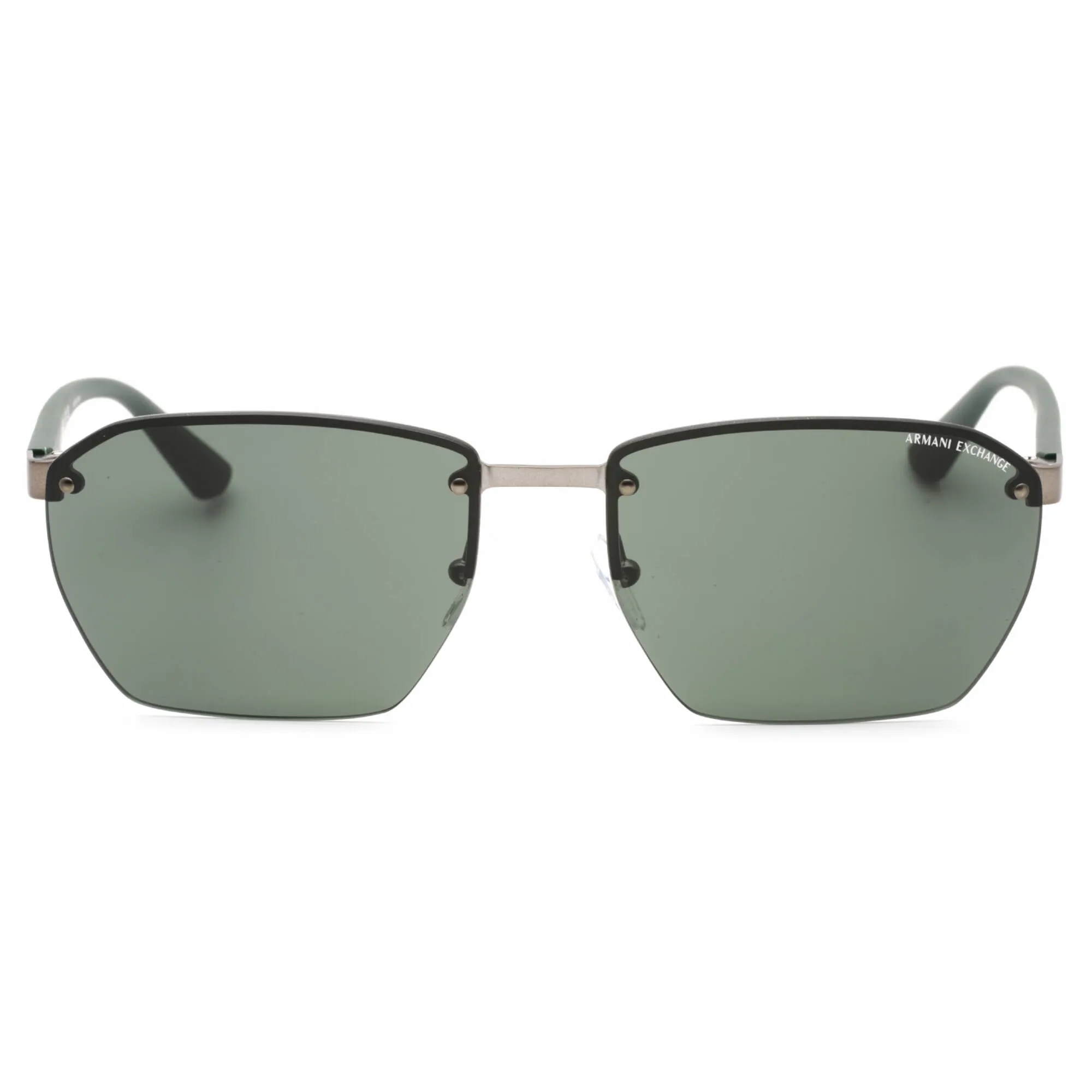Armani Exchange Men's Sunglasses - Matte Gunmetal/Matte Green Frame | 0AX2048S 600371