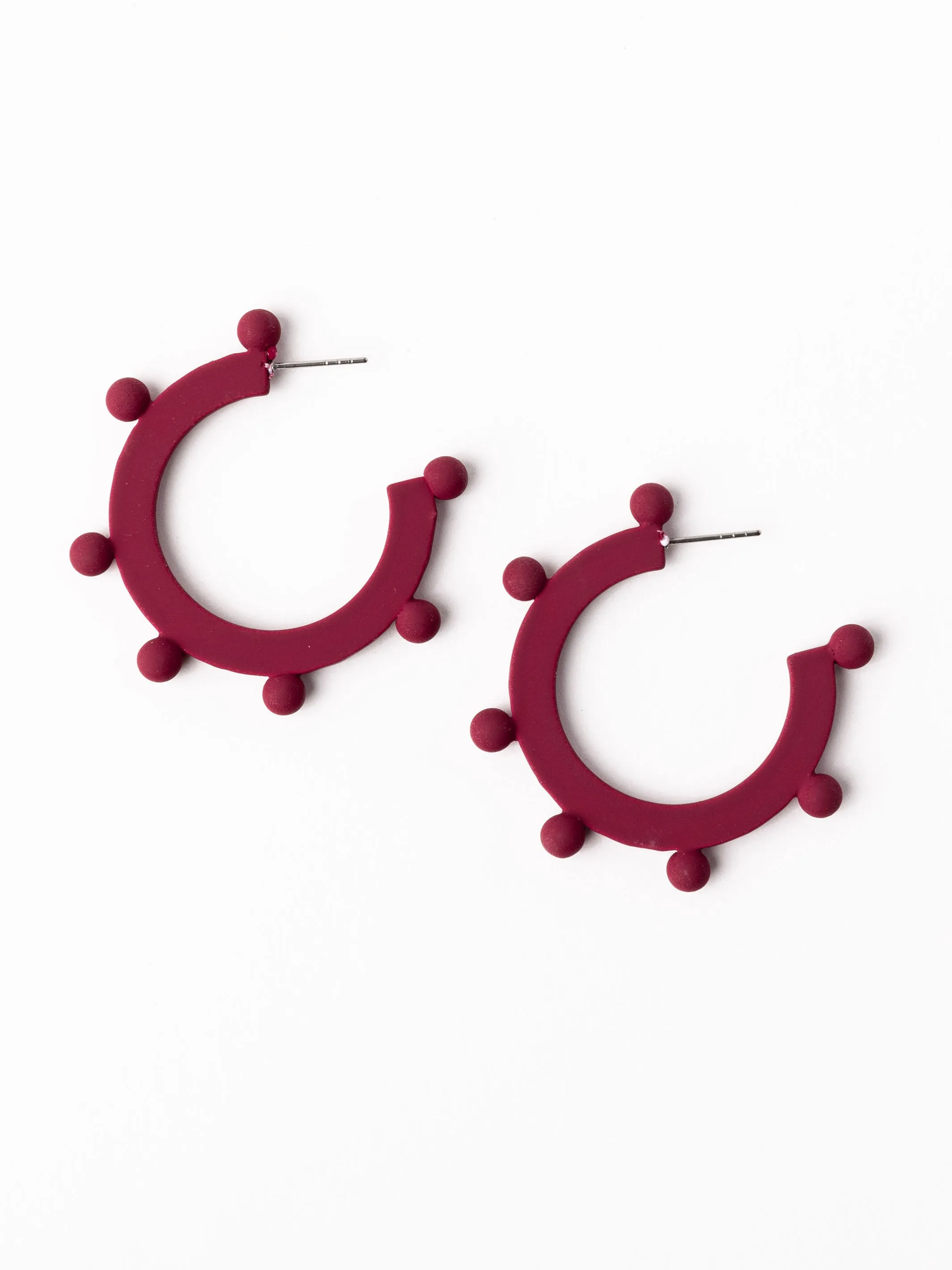 Astrid Earrings | Garnet