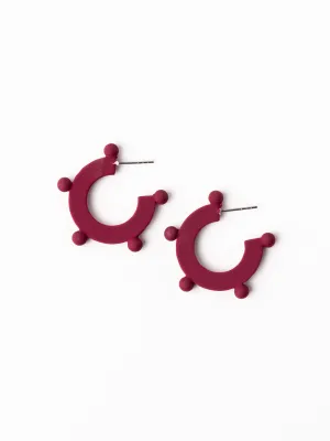 Astrid Earrings | Garnet