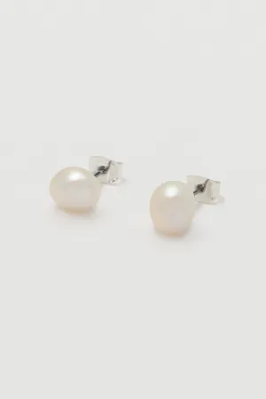 Baroque Pearl Stud Earrings