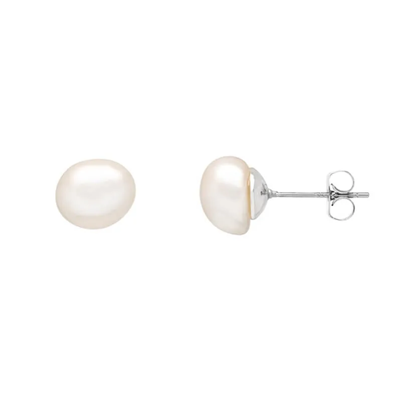 Baroque Pearl Stud Earrings