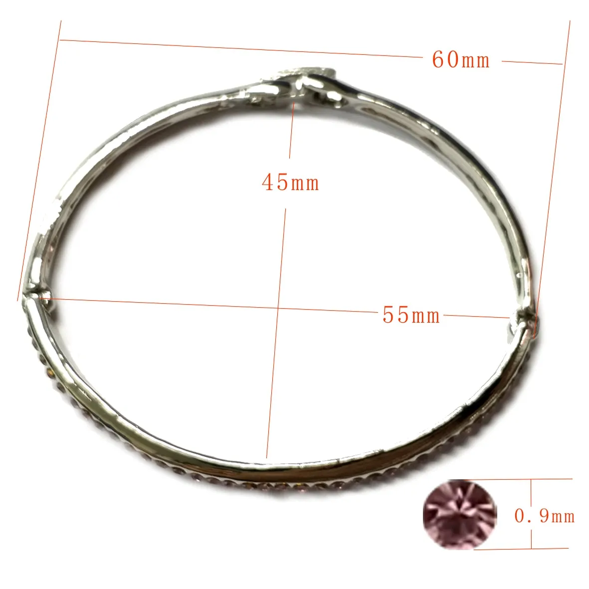 BL525A Light Rose Bangle