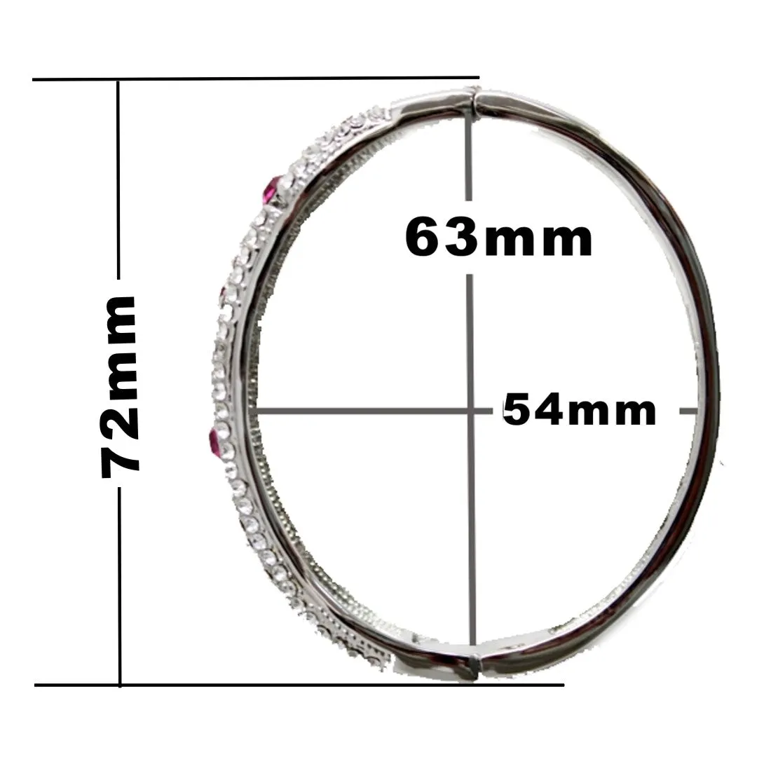 BL803A Elegant Trendy Crystal Bangle