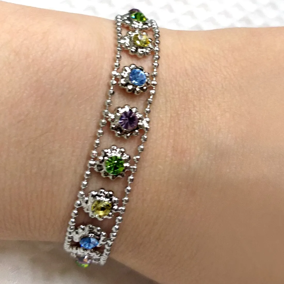BL819A Color Crystal Bracelet