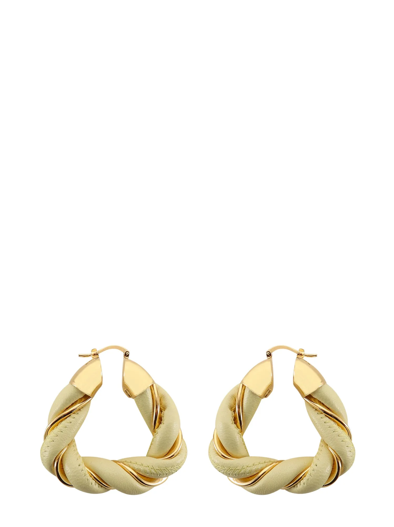 Bottega Veneta Woven Hoop Earrings