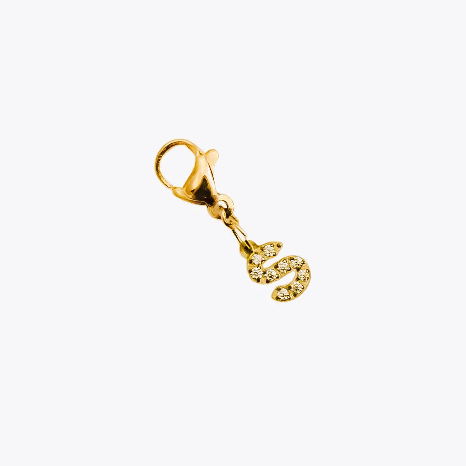 BUNDLED Initial Charm Bar Chanelle Charms  - WATERPROOF