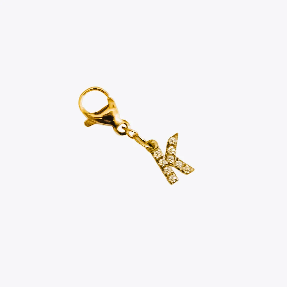 BUNDLED Initial Charm Bar Chanelle Charms  - WATERPROOF