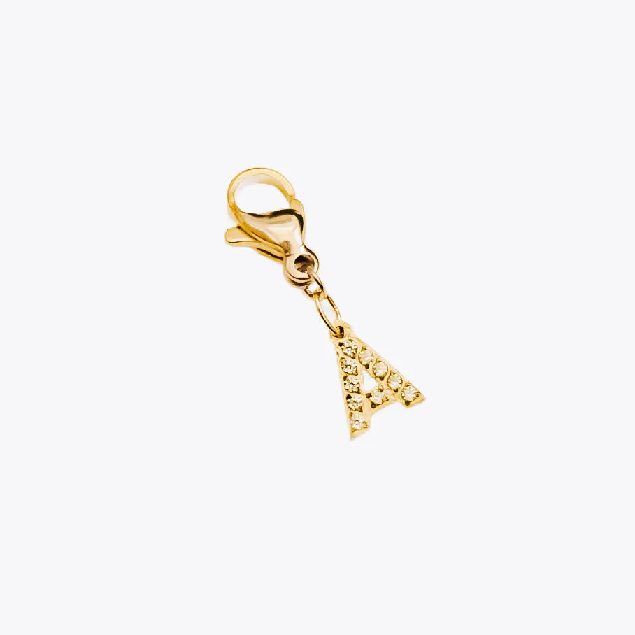 BUNDLED Initial Charm Bar Chanelle Charms  - WATERPROOF