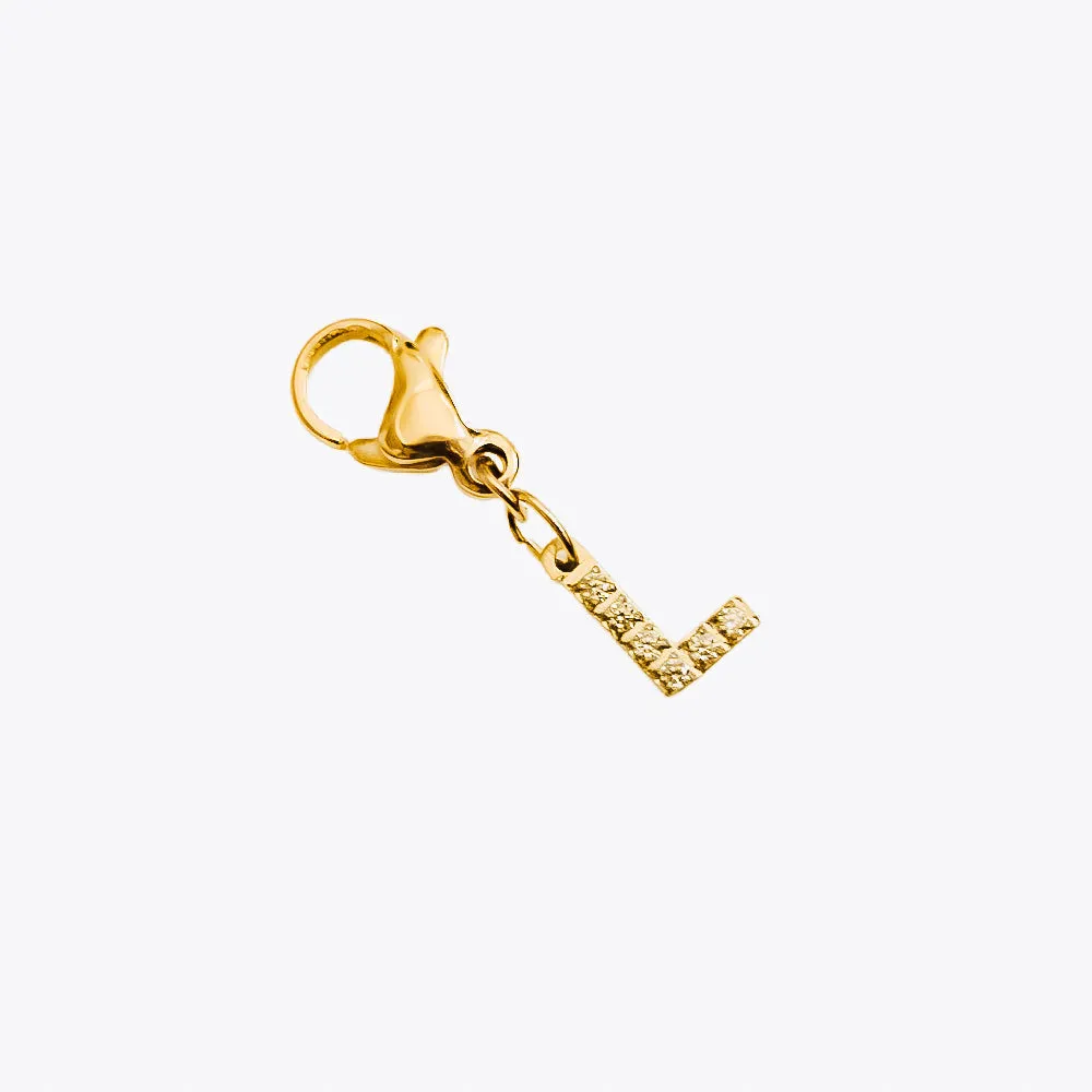BUNDLED Initial Charm Bar Chanelle Charms  - WATERPROOF