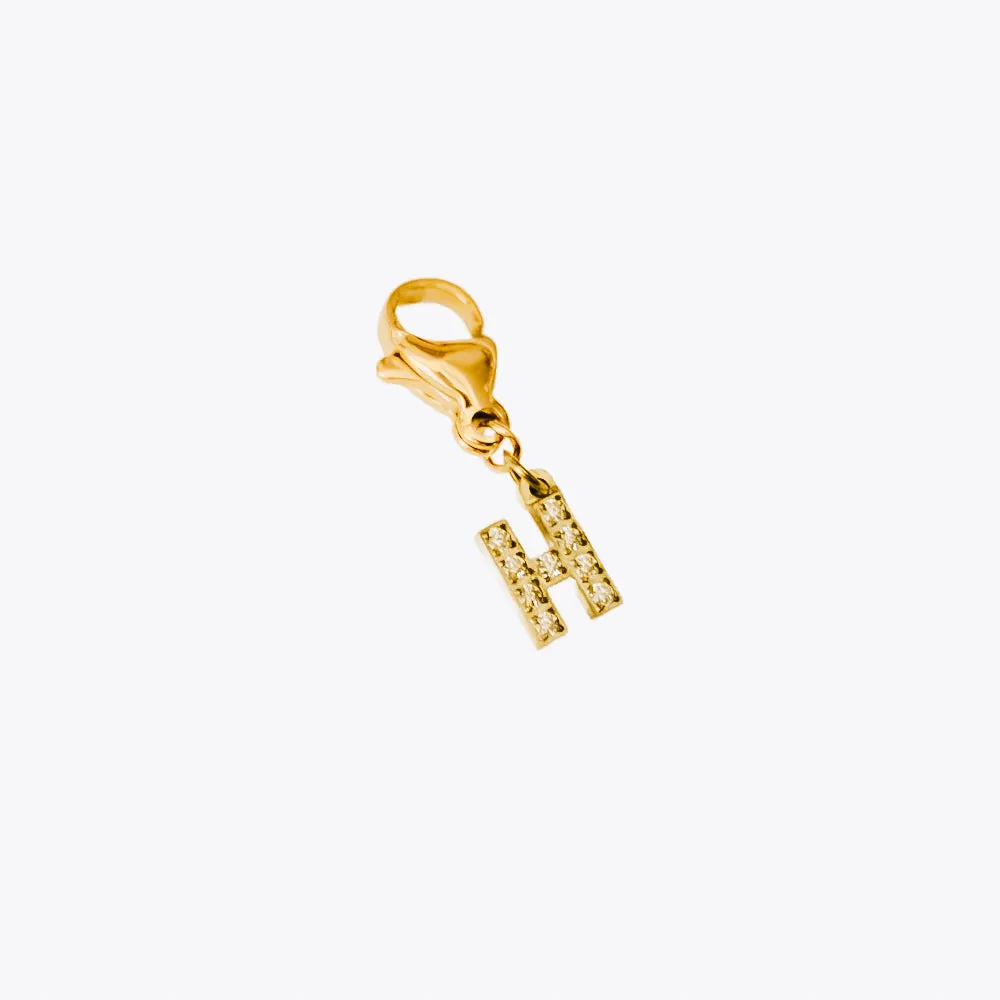 BUNDLED Initial Charm Bar Chanelle Charms  - WATERPROOF