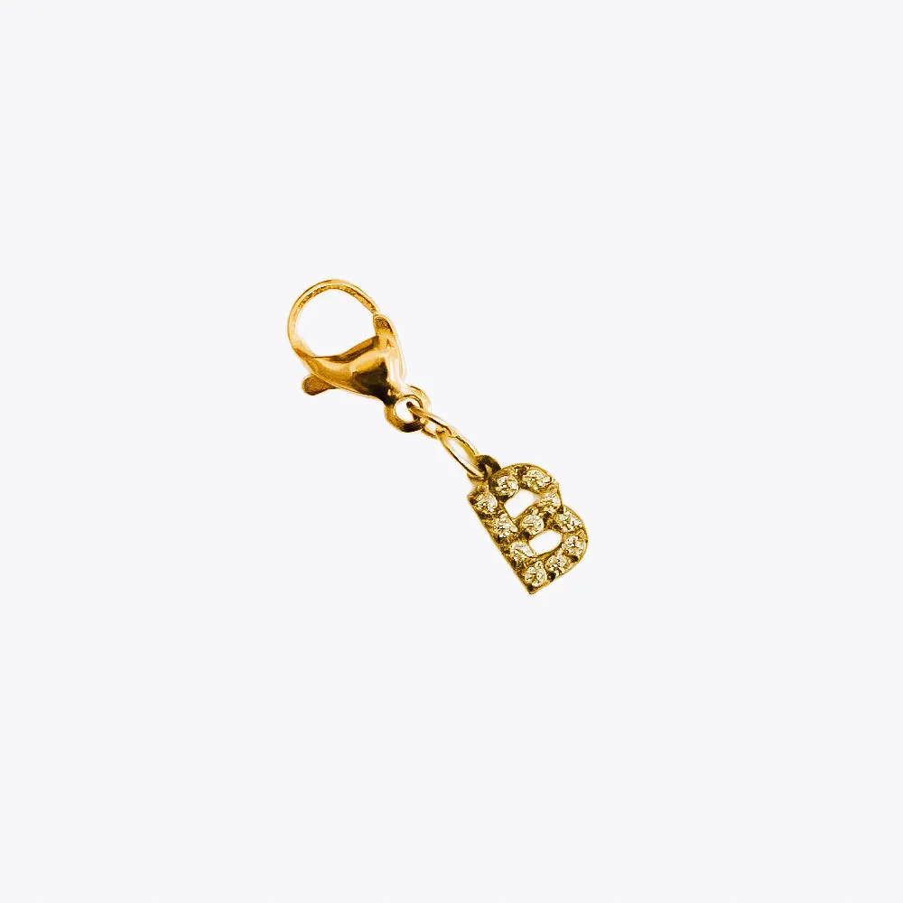 BUNDLED Initial Charm Bar Chanelle Charms  - WATERPROOF