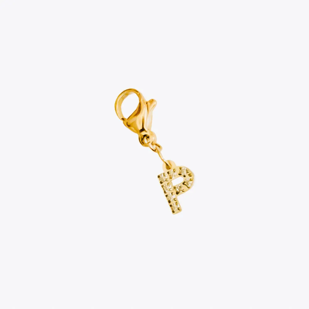 BUNDLED Initial Charm Bar Chanelle Charms  - WATERPROOF