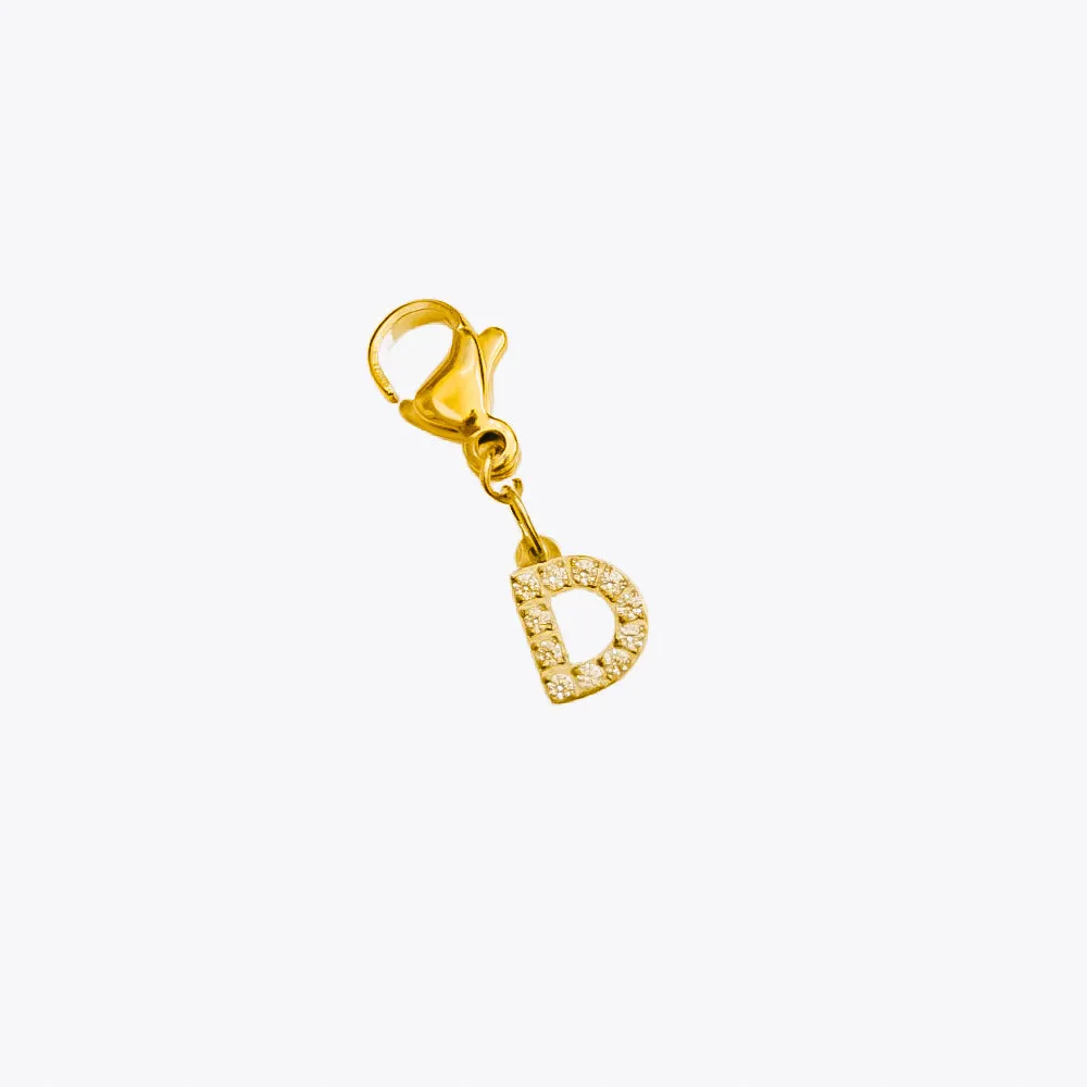 BUNDLED Initial Charm Bar Chanelle Charms  - WATERPROOF