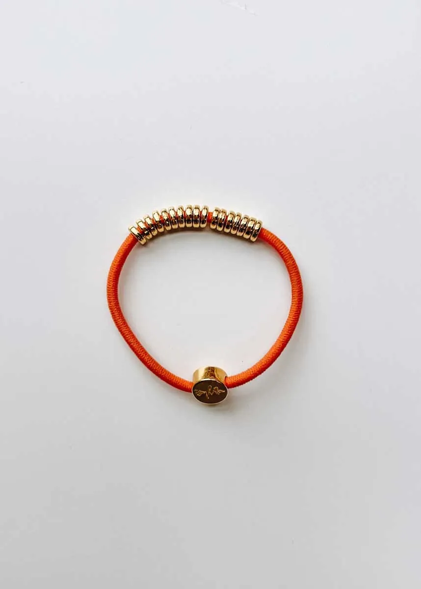 By Lilla Elastic Hairtie Bracelets - Gold Disc