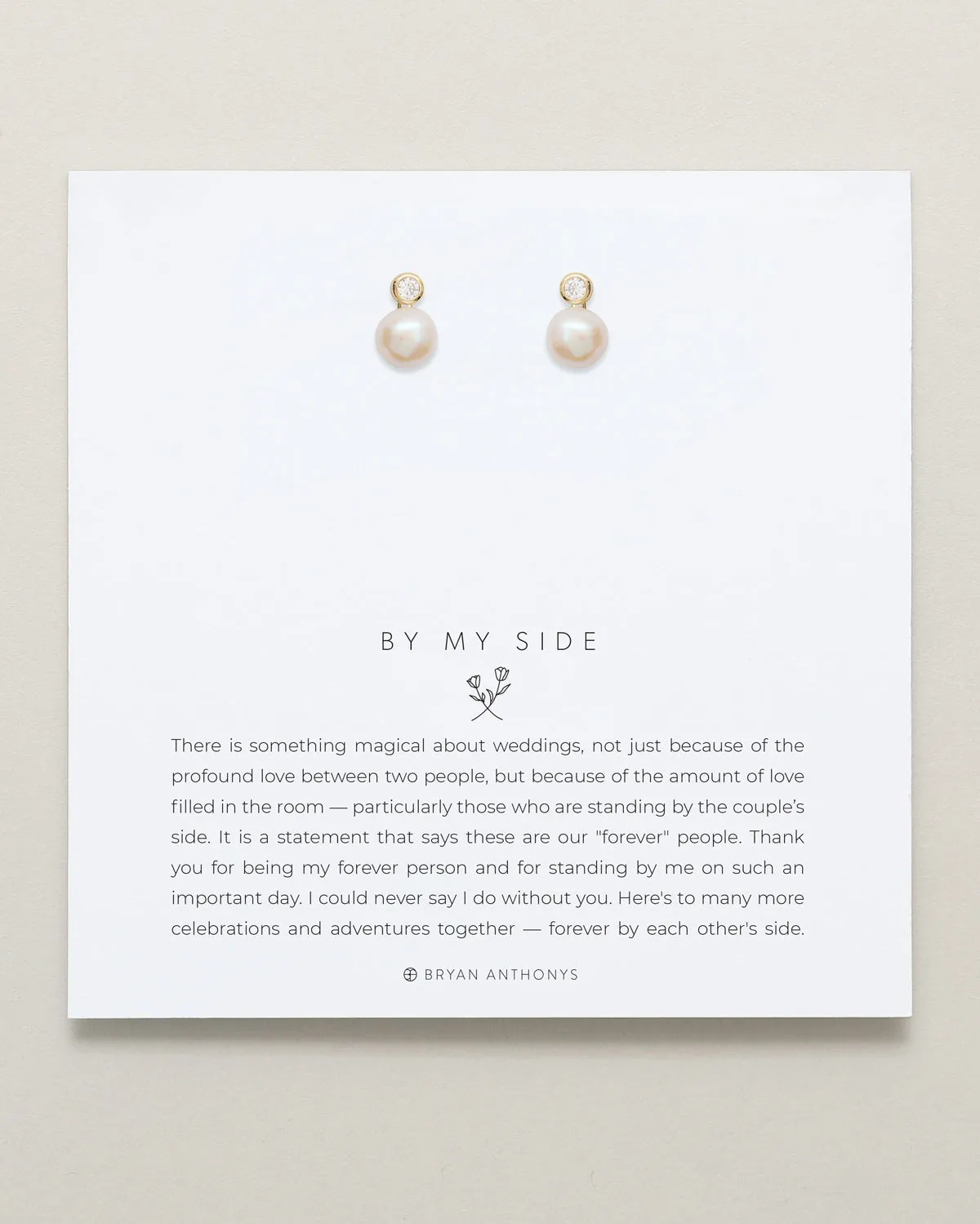 By My Side Pearl Studs