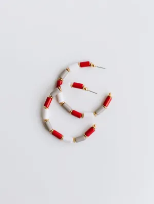 Cara Earrings | Crimson