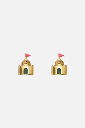 Castillo Brillante earrings in yellow gold