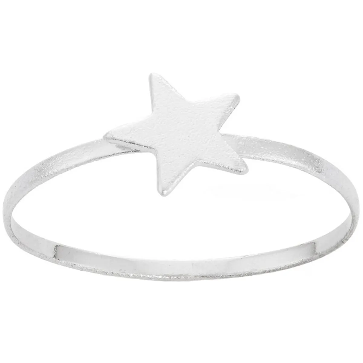 Classic Women's Sterling Silver Small Star Ring - W-1519