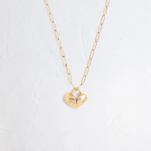 Cracked Open Heart Mini Pendant