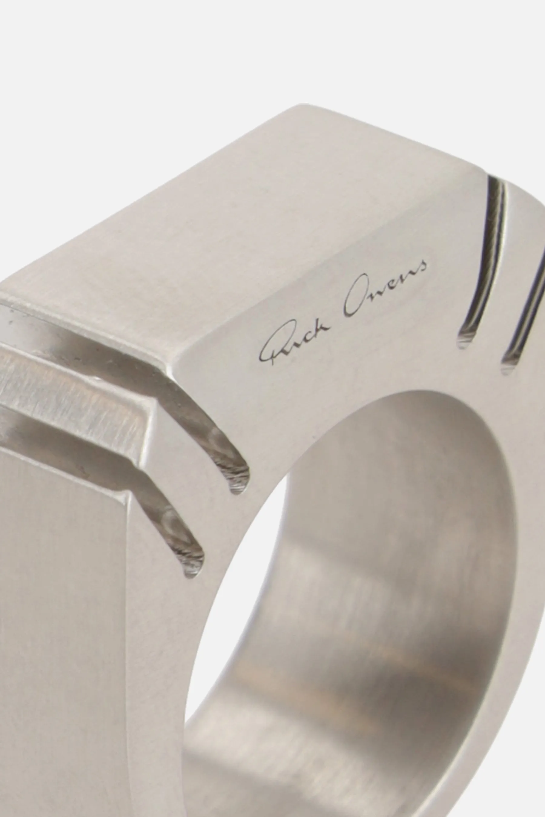 Cut Beveled brass ring