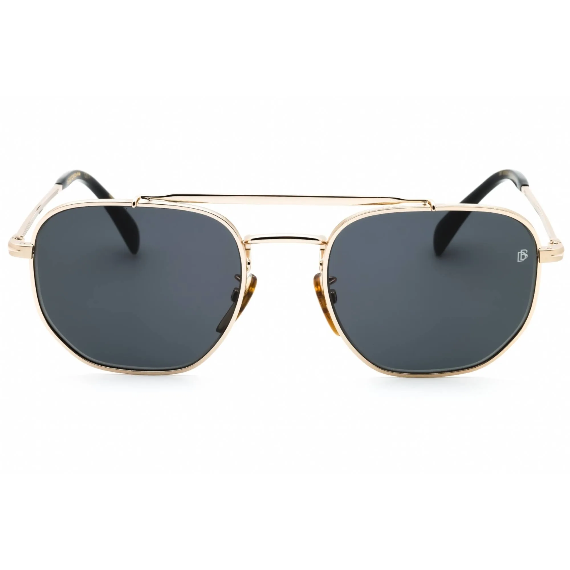 David Beckham Men's Sunglasses - Gold Black Metal Full Rim Frame | DB 1079/S 0RHL IR