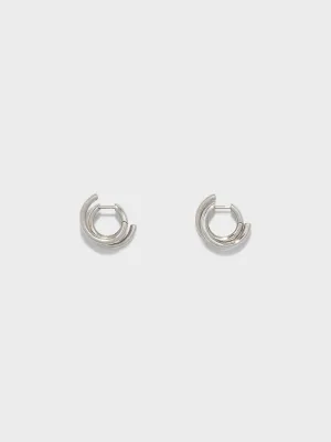 Dean Palladium-Plated Hoop Earrings