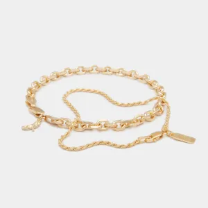 Diamond Cut Bracelet Stack in Gold for Him