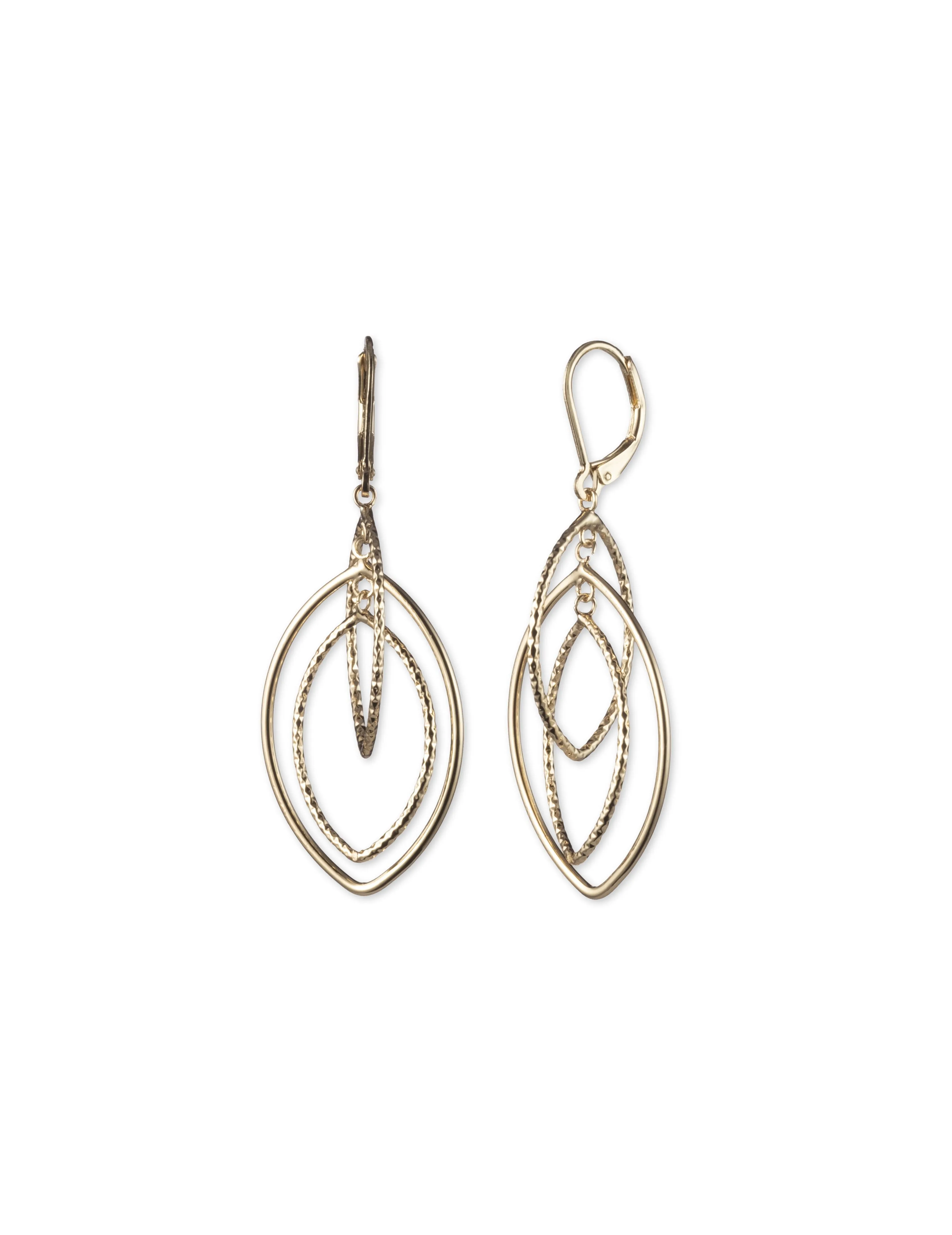 Diamond Texture Orbital Earrings