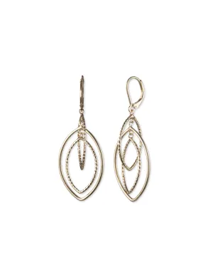 Diamond Texture Orbital Earrings